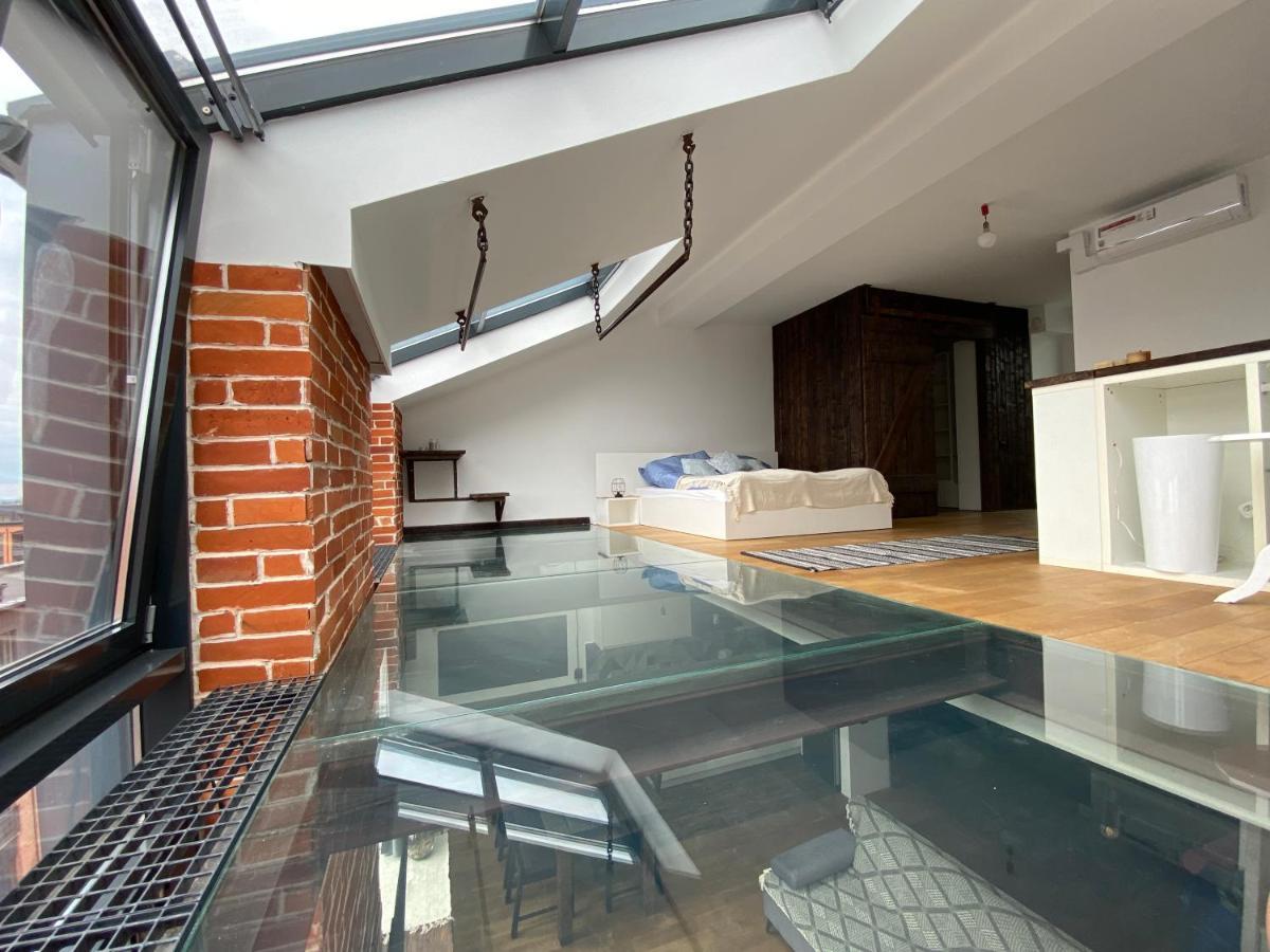 Wyjatkowy 2-Poziomowy Klimatyzowany Loft Apartment Lodz  Exterior photo